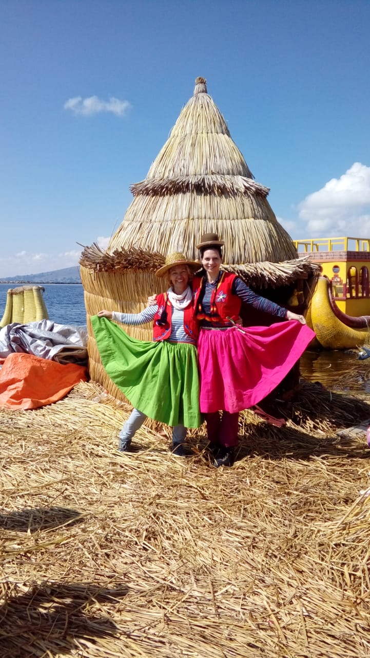 Uros islands on Lake Titicaca